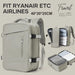 Compact 40x20x25cm dimensions for airline cabin baggage limits