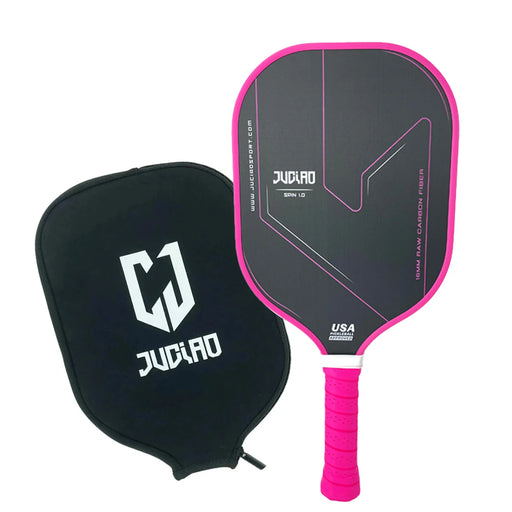 
Pickleball Paddle Pink with Cover Carbon Fiber T700 USAPA Approved Spin Textured