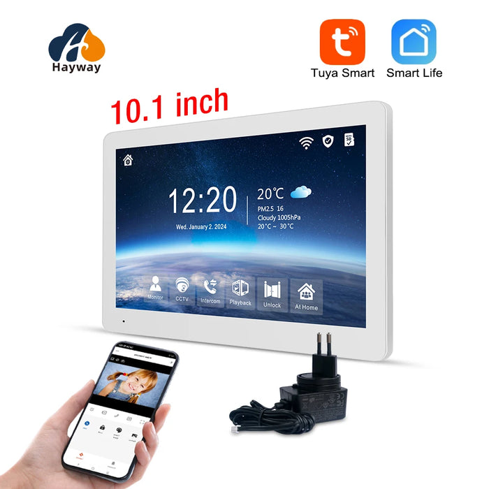 10-inch 1080P Wireless Video Intercom with Mobile Unlock R6-M535WA