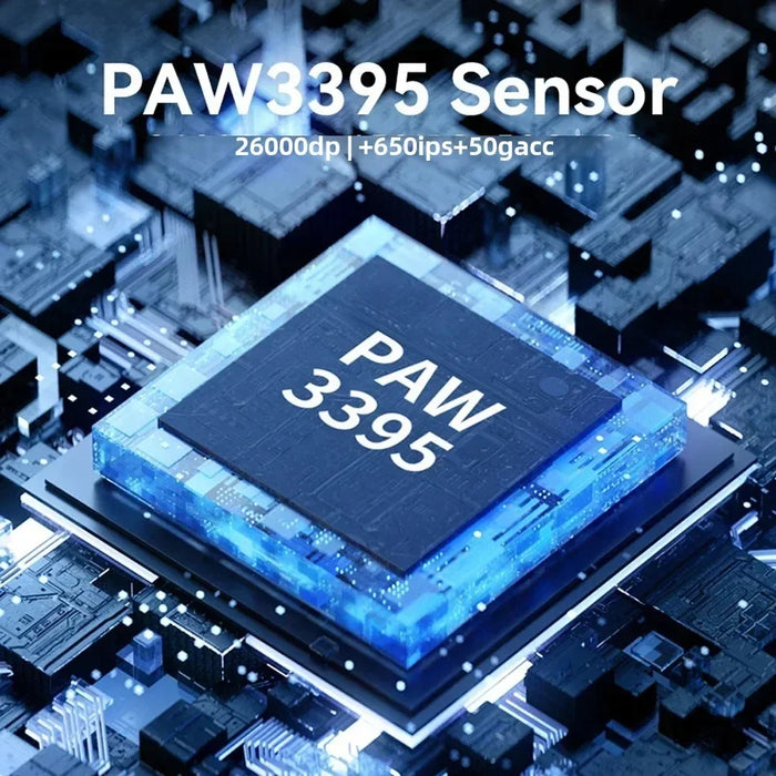 High-precision PAW3395 optical sensor for smooth tracking