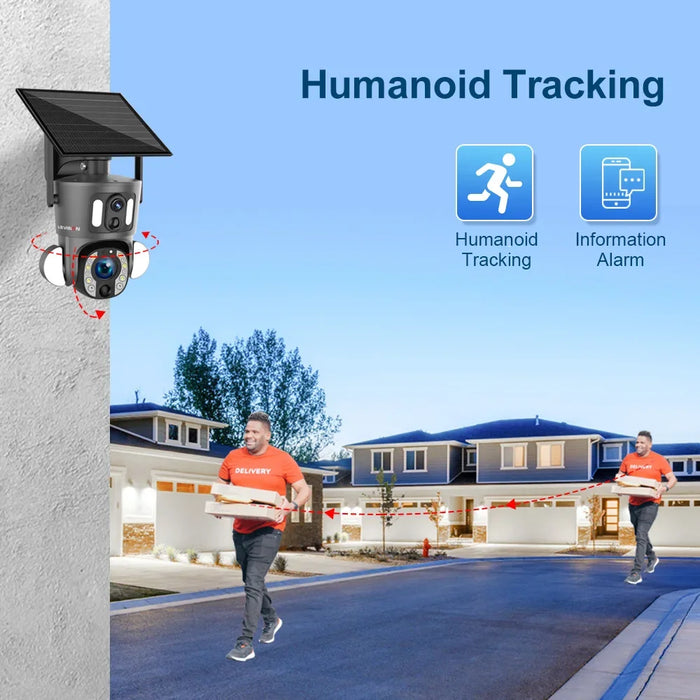 WiFi Outdoor Security Camera with 20X Zoom and Dual Lens