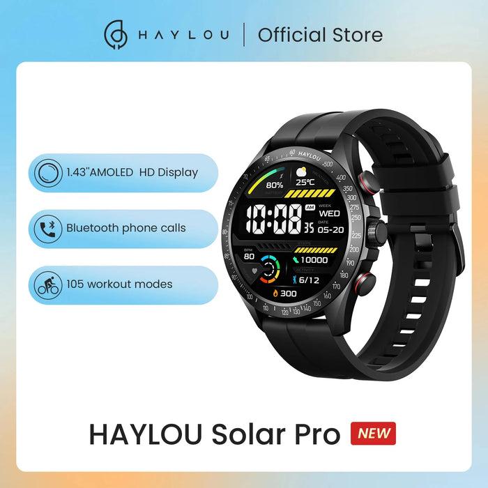 Solar Pro Smartwatch Brown