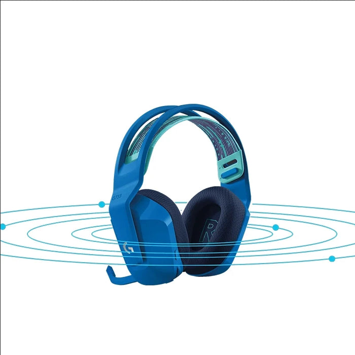 blue Wireless Gaming Headset with DTS 7.1 Surround & RGB Lighting