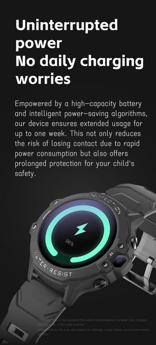Pink Kids 4G Smartwatch with SIM, Video Call & Safety Features