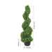 Complete Set of 2 Artificial Spiral Topiary Trees with Pot Base