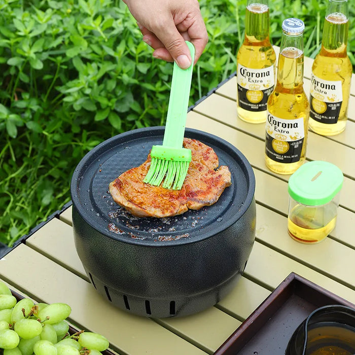 800W Electric Ceramic Stove for Home & Outdoor BBQ, Charcoal burnt model