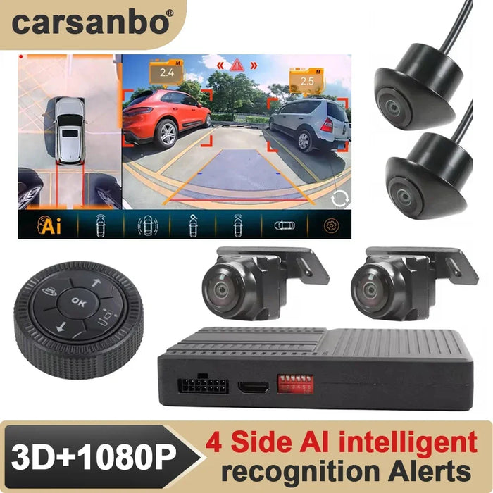 10.36” 4K RV Backup Camera System with 4 AHD Cameras