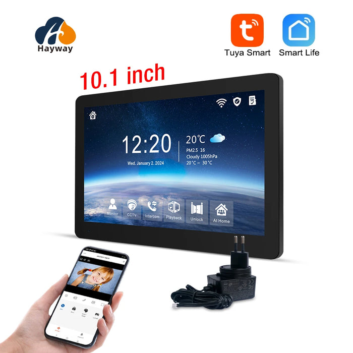 10-inch 1080P Wireless Video Intercom with Mobile Unlock R6-M535BA