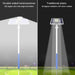 Solar Street Light with 3 lighting modes, long battery life, and wireless remote control for versatile use
