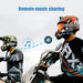 Bluetooth Motorcycle Helmet Intercom for Riders - One Set Fx black