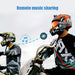 Bluetooth motorcycle helmet intercom headset with IP67-rated waterproof design