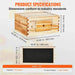 Bee Hive Deep Box Starter Kit made of 100% Beeswax Coated Cedar Wood, Langstroth Design with Transparent Acrylic (1109SC -  10 Frames)