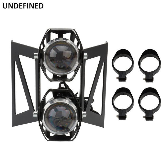 Streetfighter Motorcycle Fog Light with Clamps Fit 41–45mm Fork