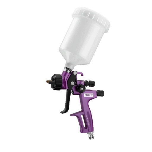 Professional HVLP gravity spray gun with 13 mm precision nozzle