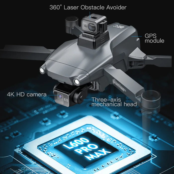4K GPS Drone with 3-Axis Gimbal and Dual Camera
