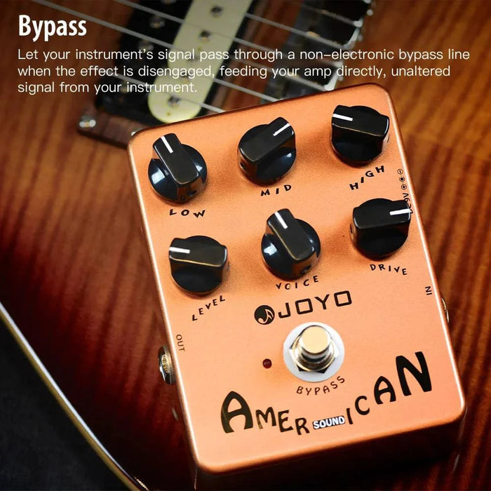 Overdrive Guitar Effects Pedal with Amplifier Simulation for JF-14 (add adapter) - Enhance your guitar's sound with realistic amplifier simulation