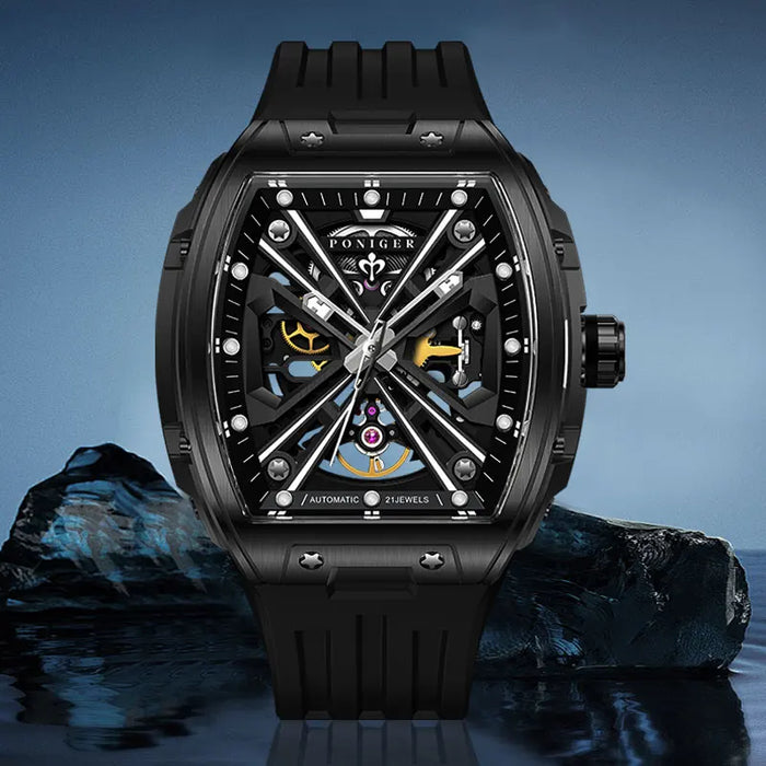 Stainless Steel Automatic Watch – Shockproof  Yellow