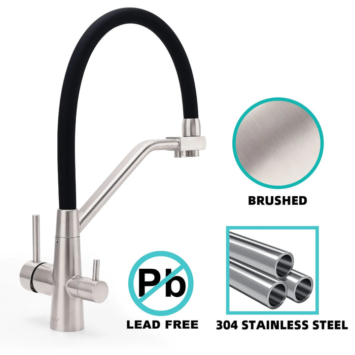 Pull Down Kitchen Faucet with Filtered Water Spout