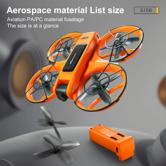 Foldable 8K Drone with Display and 3 Batteries Gray