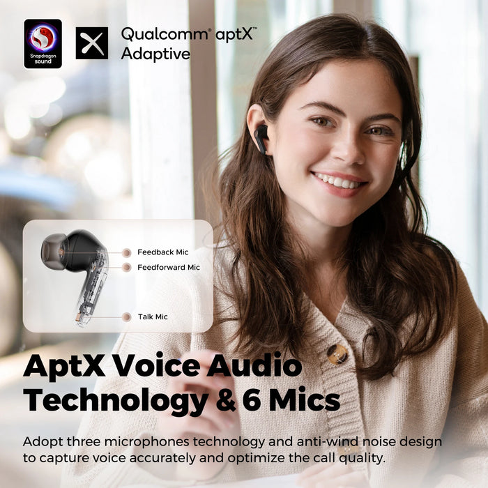 True Wireless Earbuds with 26 Hours of Playtime and 88ms Low-Latency Gaming Mode