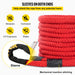 Black heavy duty kinetic recovery tow rope with protective sleeves