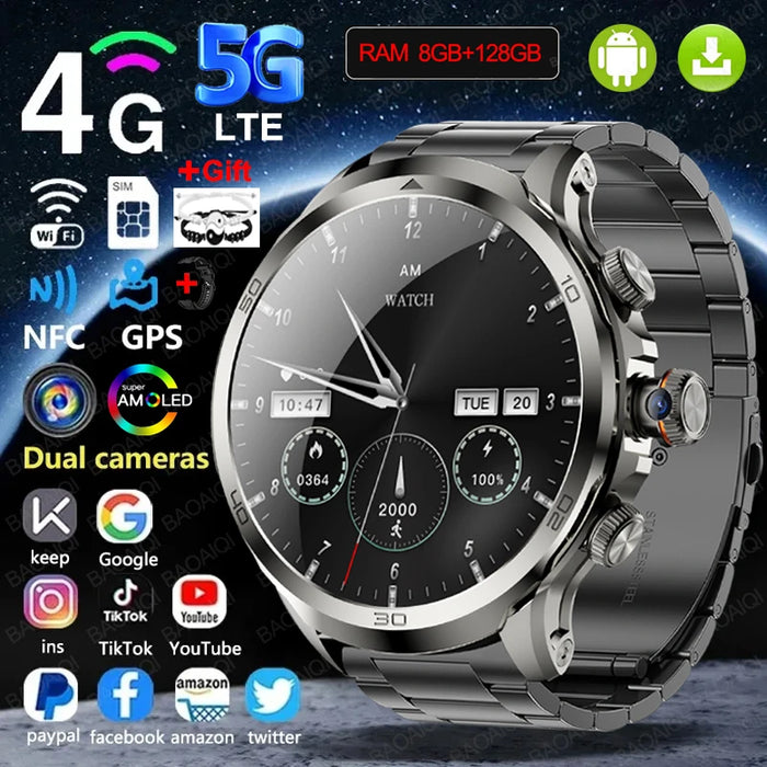 1.95" AMOLED 5G Smartwatch with GPS, Video Calls, 3-Day Battery
