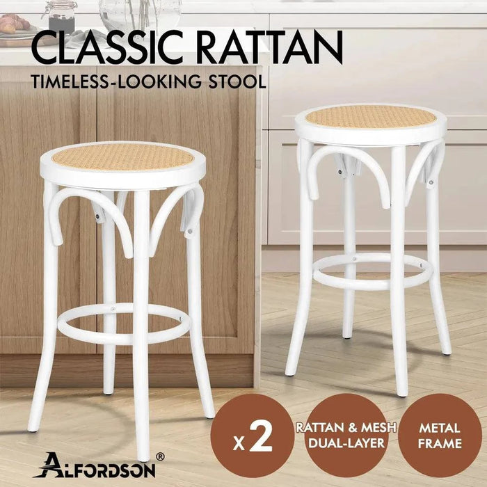 Elegant and functional bar stools with heavy duty steel frame and adjustable leg levelers
