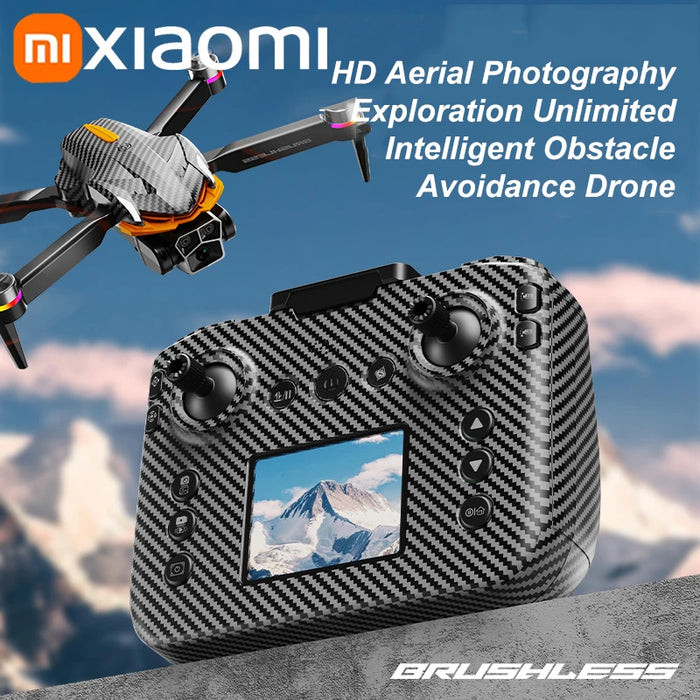 Folding Brushless Drone with Triple 8K Camera, Obstacle Avoidance, Black