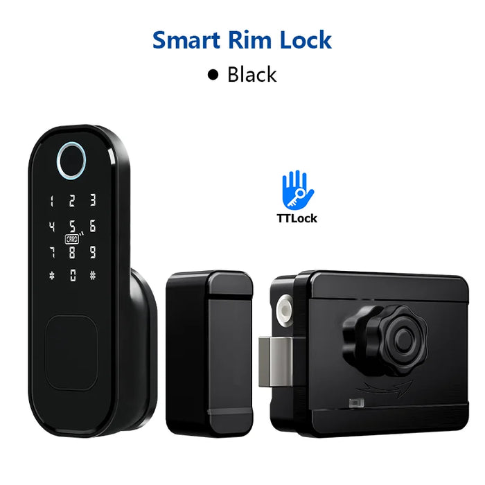 Keyless Outdoor Smart Lock – Fingerprint, App, Code, Remote Rust Proof Version