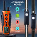 Adjustable beep, vibration, and shock modes for customized training