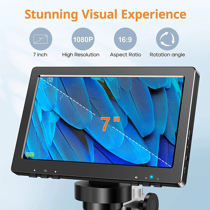 High definition USB digital microscope with advanced imaging capabilities and easy connectivity