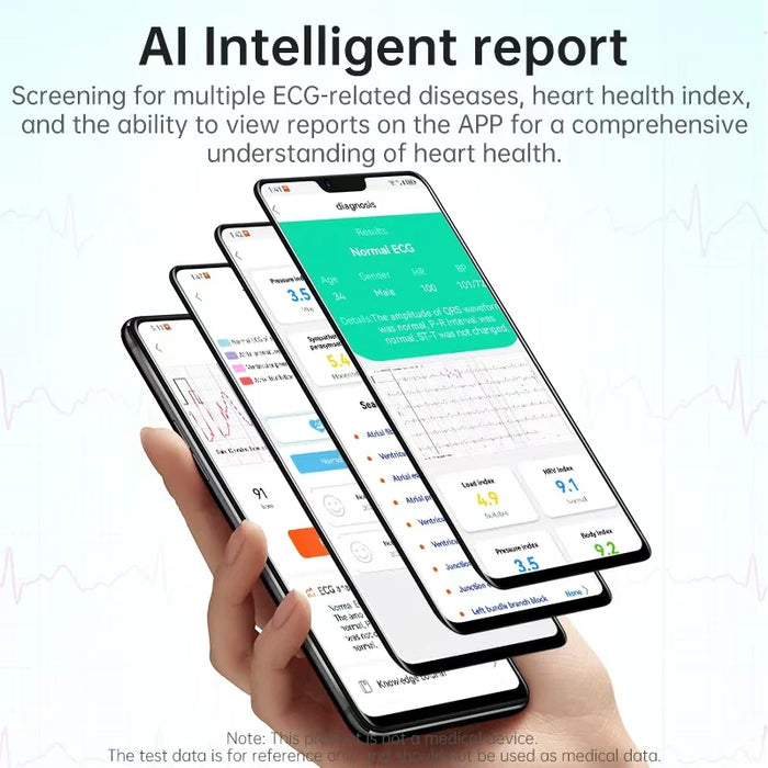 1.96" Bluetooth Smartwatch – Track Glucose, ECG, Blood Pressure, SpO2 & More