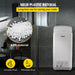 Automatic High-Speed Jet Hand Dryer Double-Sided Blade Washroom Dryer (silver) in a modern bathroom setting with sleek silver design