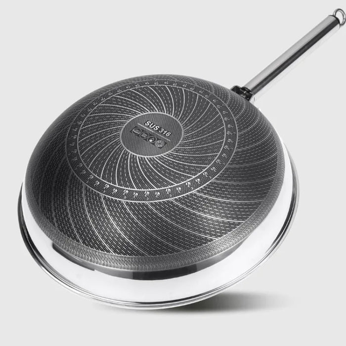 Outdoor Non-Stick Frying Pan, Folding Handle, 28CM