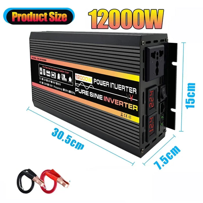 10000W Car Solar Inverter with Pure Sine Wave Technology - 48V