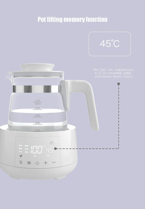 1.2L Smart Baby Kettle with Remote Control and Keep Warm
