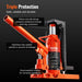 Hydraulic Toe Jack with 10 Ton Lift Capacity and Adjustable Toe Height