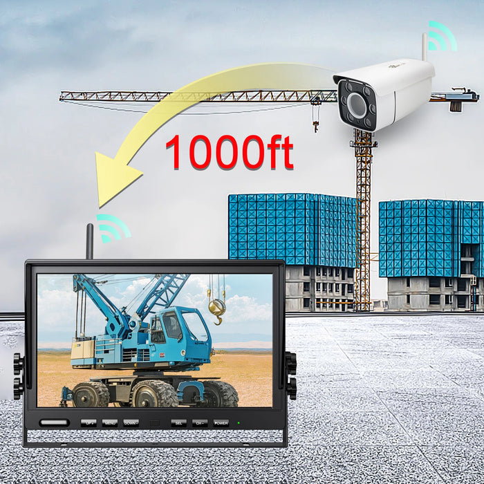 10.1" IPS Monitor with 30X Zoom Camera for Cranes