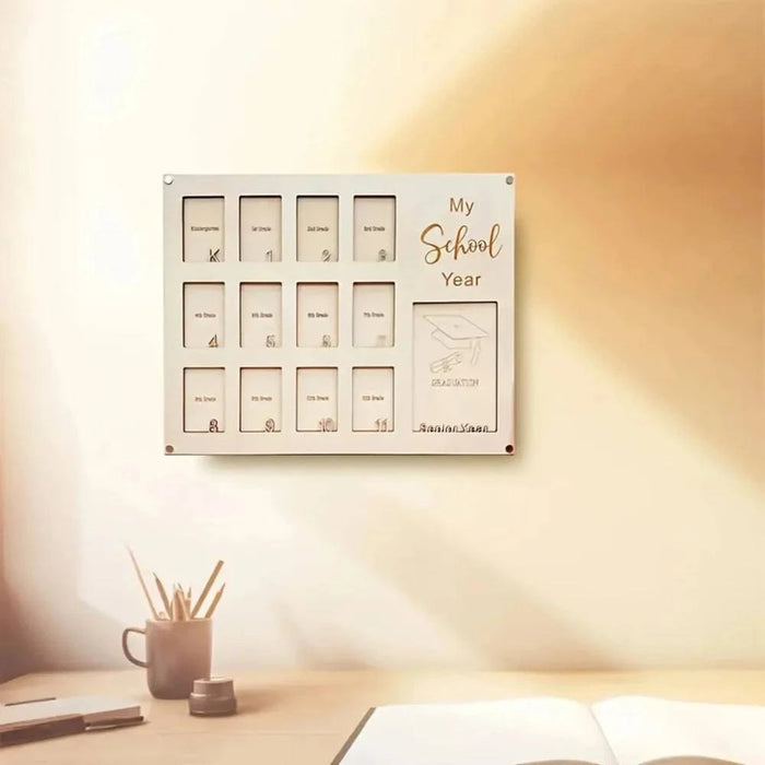  Graduation photo frame with customizable design and swing-style pendulum 