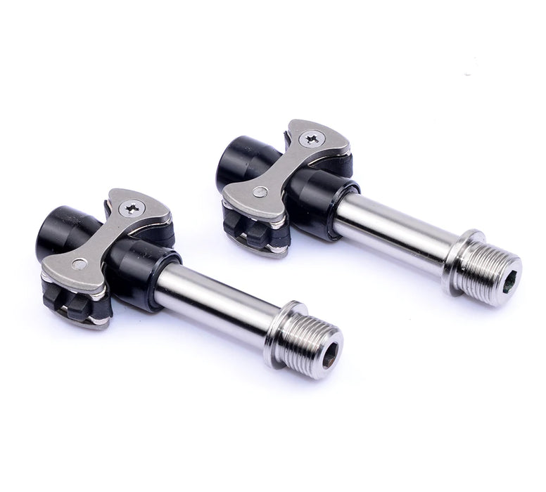 Black titanium axle ultra-light road bike self-locking pedals for cyclists