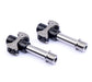 Black titanium axle ultra-light road bike self-locking pedals for cyclists