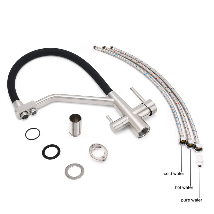 Pull Down Kitchen Faucet with Filtered Water Spout