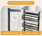 Modern minimalist white 4-tier rack for kitchen and household storage