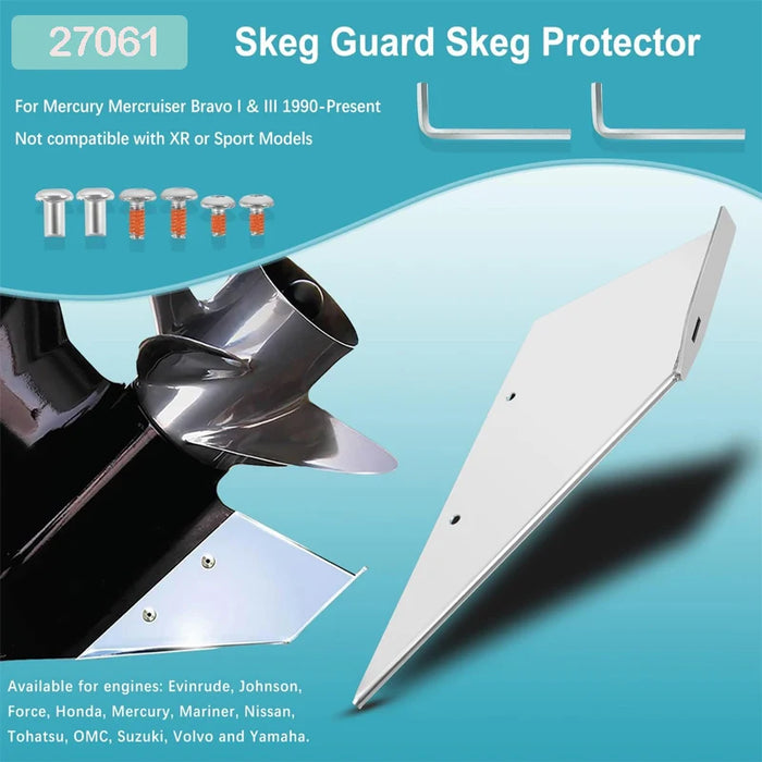Stainless Steel Skeg Guard Protector for Mercury Outboard Motors