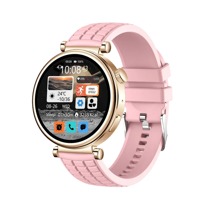 Smart Fitness Watch for Women with AMOLED Display & Bluetooth Calling Pink