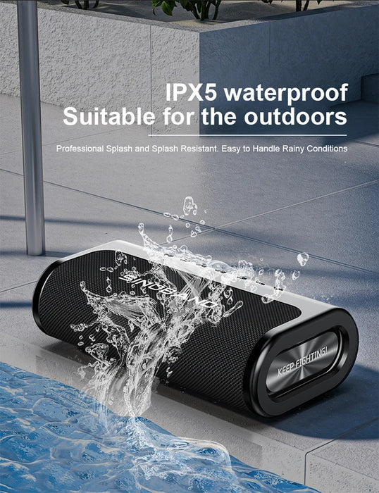 80W Waterproof Bluetooth Speaker with Deep Bass & Power Bank