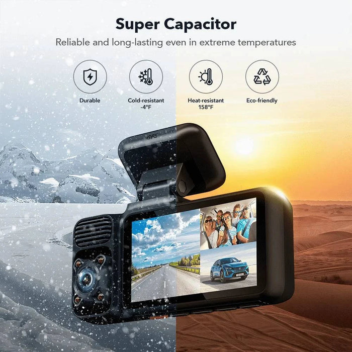 Night vision function of 4K Dash Camera capturing clear footage in low light