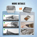 Features anti-stacking grooves for easy separation when stacked