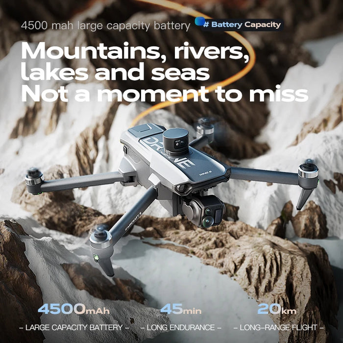 Long Range 8K UHD Drone with Touchscreen Remote