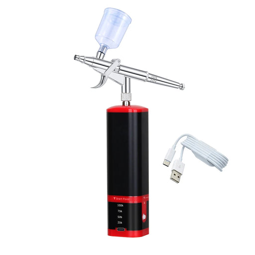 Portable mini airbrush kit with compressor for precise and detailed painting